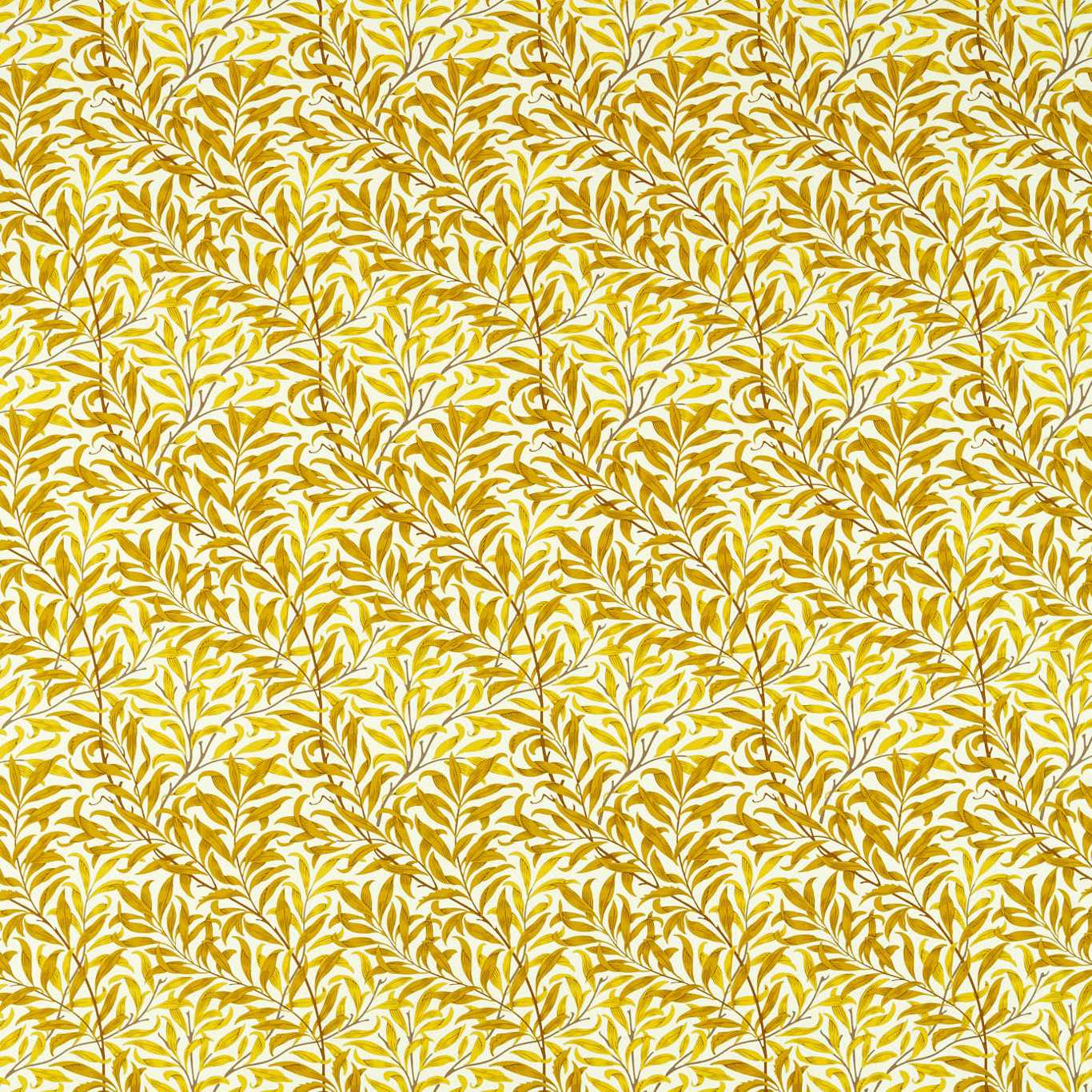 Morris & Co Willow Bough Summer Yellow 226979 Fabric Sample MCOP226979