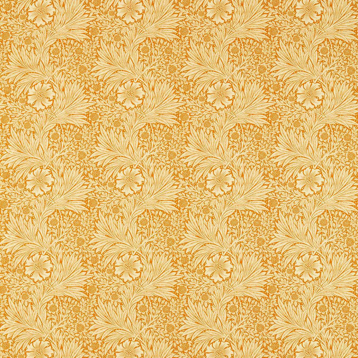 Morris & Co Marigold Cream/Orange 226981 Fabric Sample MCOP226981