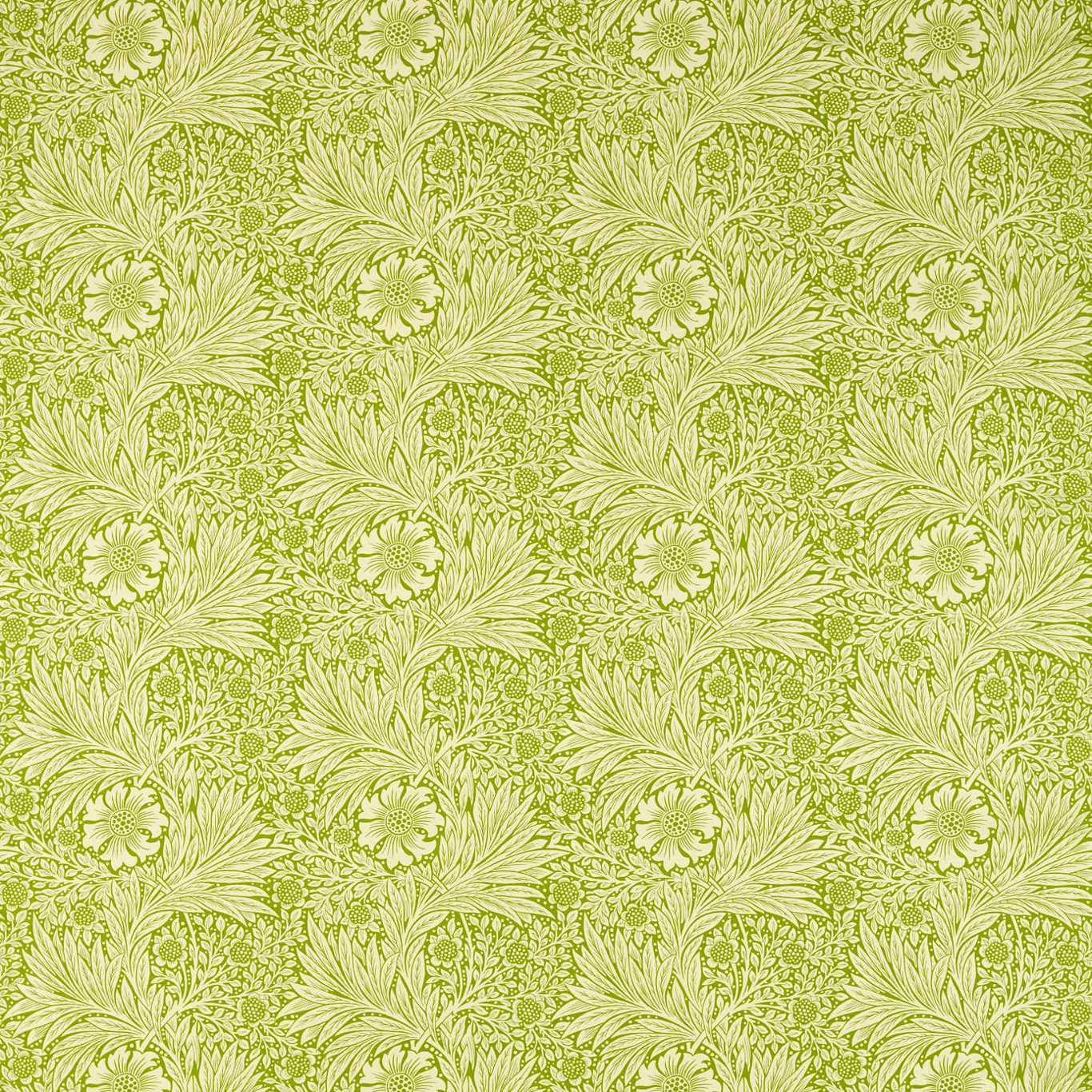 Morris & Co Marigold Cream/Sap Green 226982 Fabric Sample MCOP226982