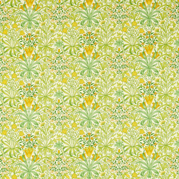 Morris & Co Woodland Weeds Sap Green 226990 Fabric Sample MCOP226990