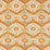 Morris & Co Merton Burnt Orange/Chartreuse 226994 Fabric Sample MCOP226994