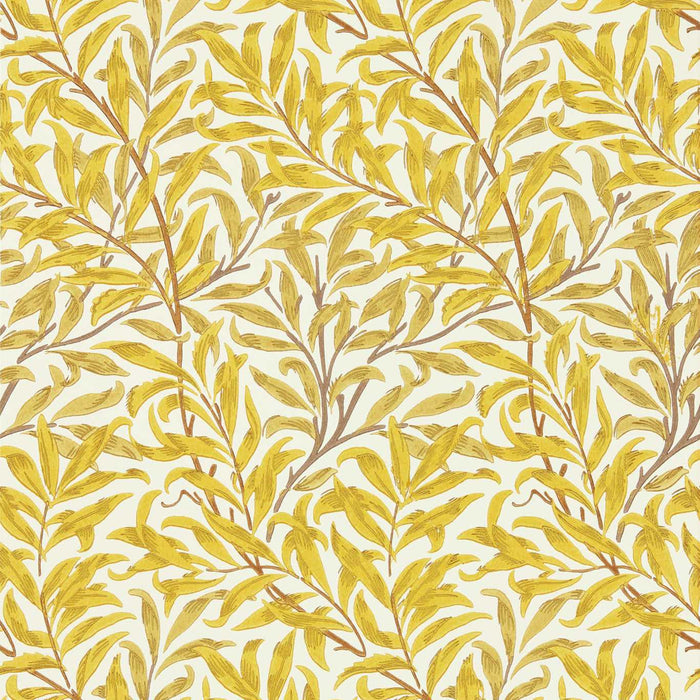 Morris & Co Willow Bough Summer Yellow 217089 Wallpaper Sample MCOW217089