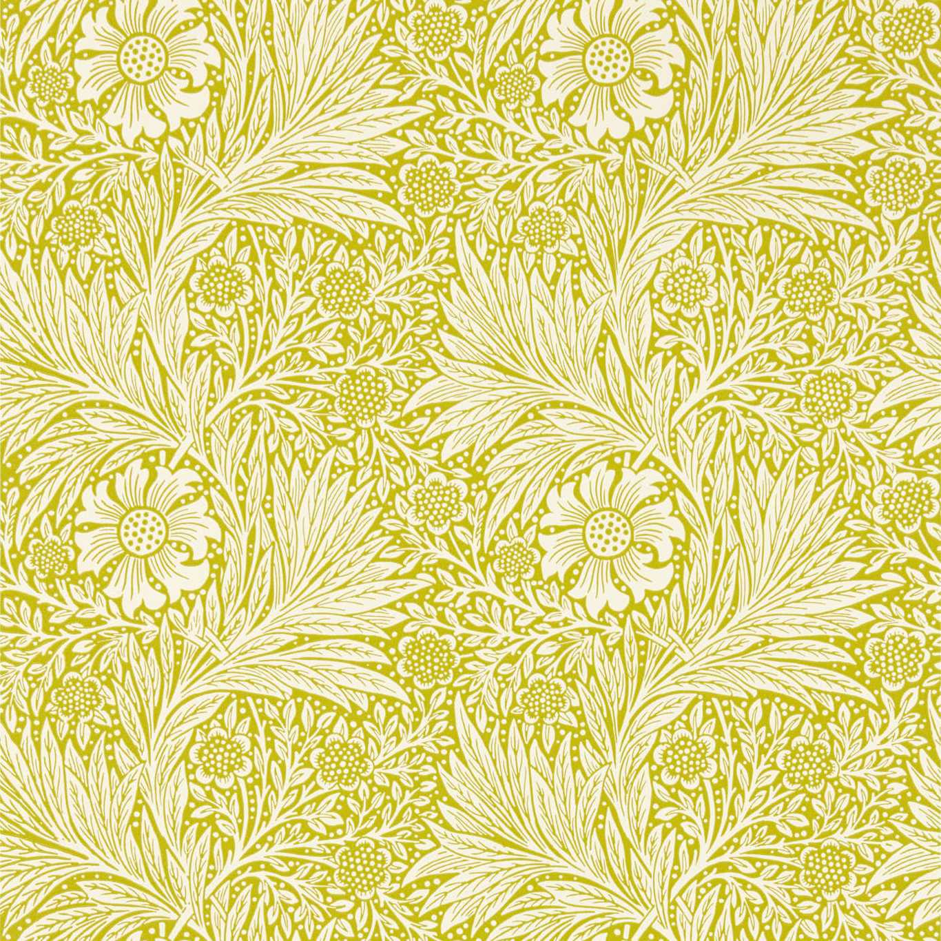 Morris & Co Marigold Chartreuse 217092 Wallpaper Sample MCOW217092