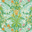 Morris & Co Woodland Weeds Orange/Turquoise 217101 Wallpaper Sample MCOW217101