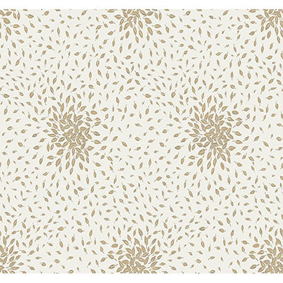 York Petite Leaves Cream & Gold Wallpaper MD7103