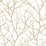 York Trees Silhouette White & Gold Wallpaper MD7126