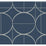 York Sun Circles Blue & Silver Wallpaper MD7204