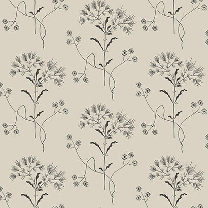 Magnolia Home Gatherings White & Taupe Wallpaper ME1519