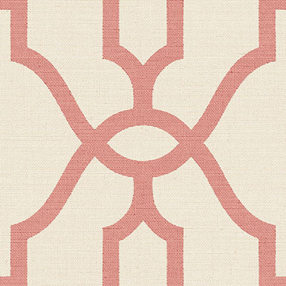 Magnolia Home Woven Trellis Pompian Red Wallpaper ME1556