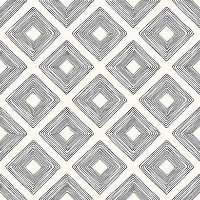 Magnolia Home Diamond Sketch Black & White Wallpaper ME1579