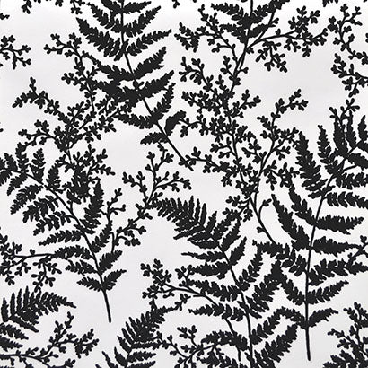 Magnolia Home Forest Fern Flock Black Wallpaper ME1583