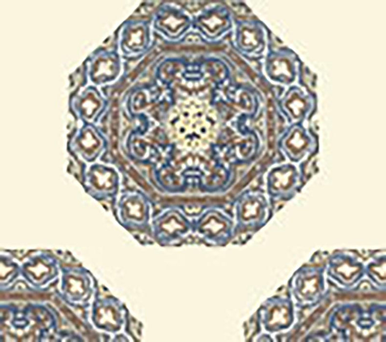 Home Couture Medallion Brown Navy Wallpaper HC1700W-04WP