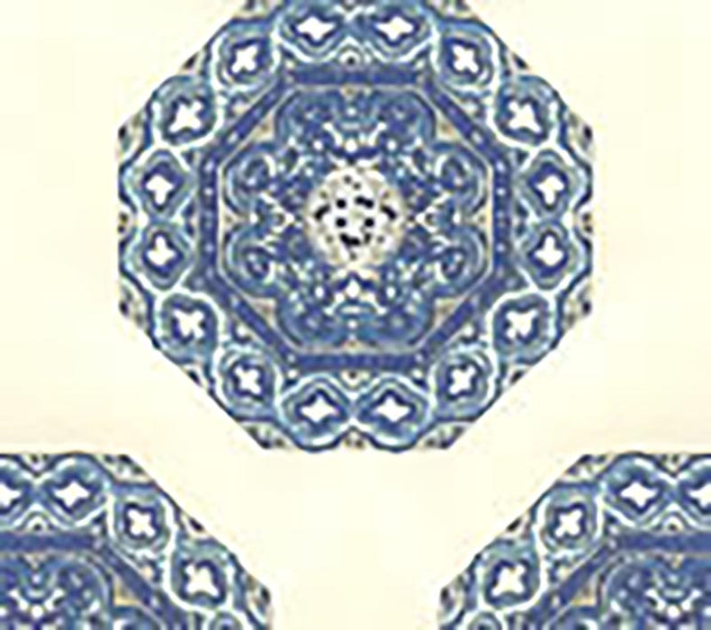 Home Couture Medallion Navy French Blue Wallpaper HC1700W-08WP