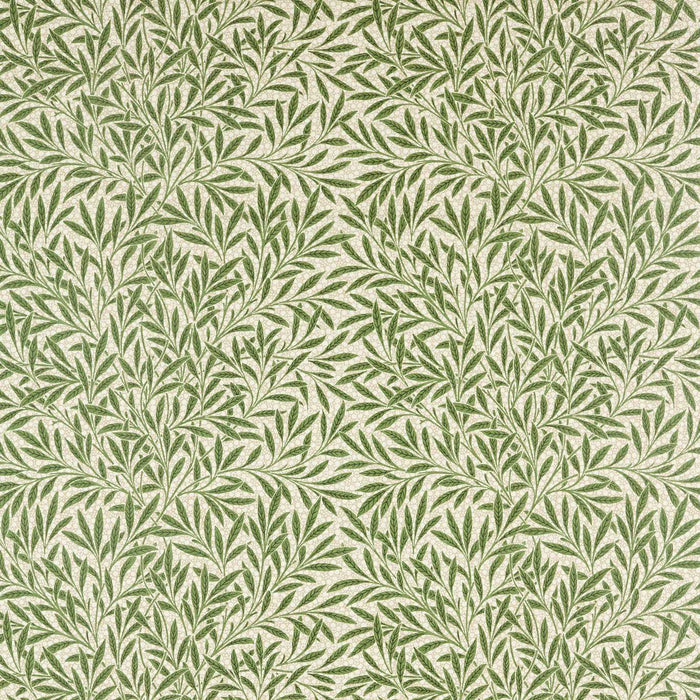 Morris & Co Emerys Willow Leaf Green Fabric MEWF227020