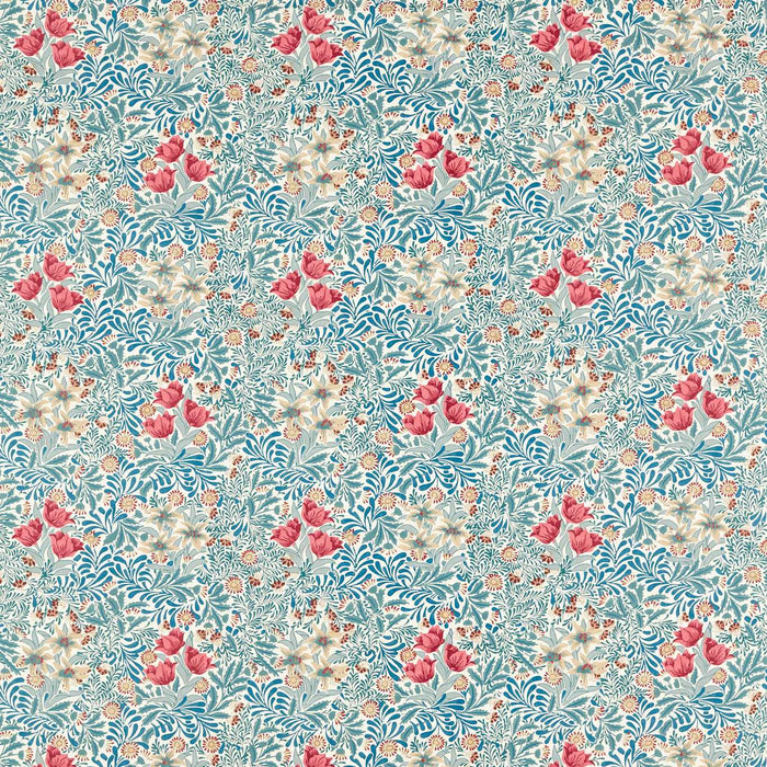 Morris & Co Bower Barbed Berry/Indigo Fabric MEWF227030