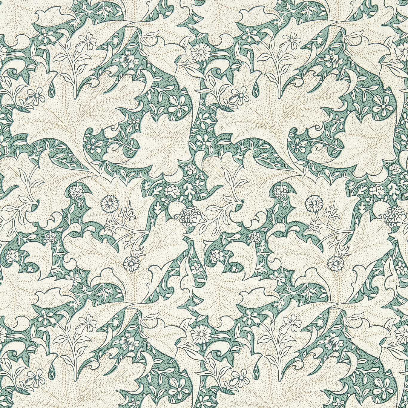 Morris & Co Wallflower Mumingtons Stem Wallpaper MEWW217189