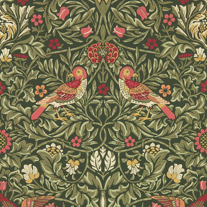 Morris & Co Bird Wooded Dell Wallpaper MEWW217194