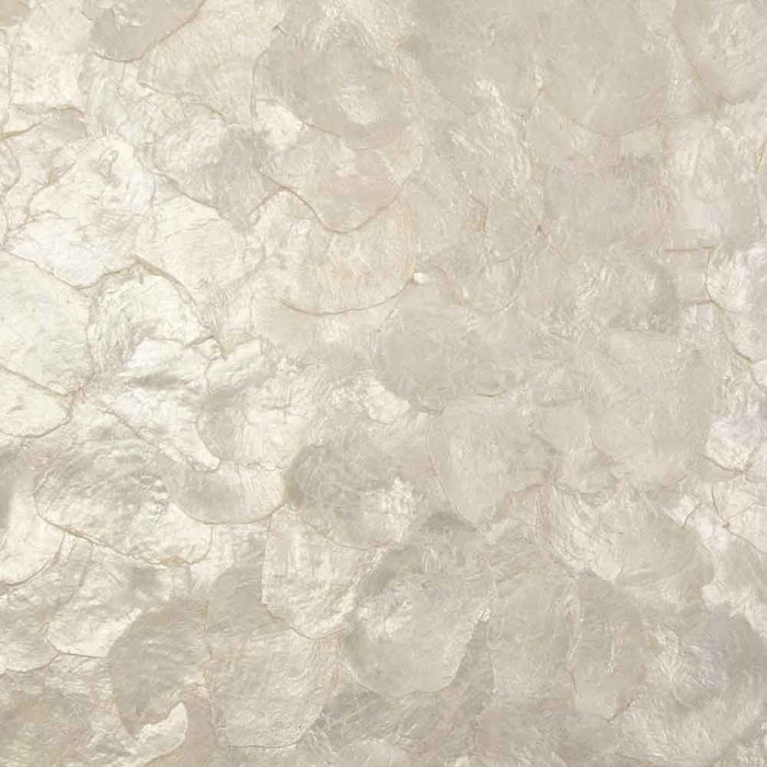 Maya Romanoff Mother of Pearl On The Half Shell Oyster Wallpaper Sample MR-MF-11