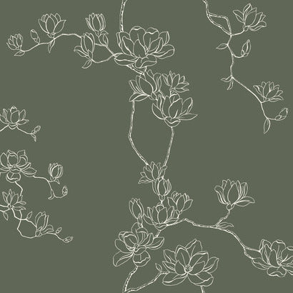 Magnolia Home Magnolia Branches Pine Wallpaper MF4735