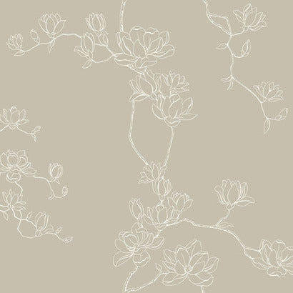 Magnolia Home Magnolia Branches Taupe Wallpaper MF4736