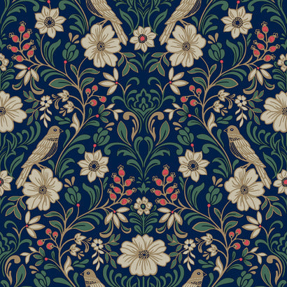 Magnolia Home Colette Navy Wallpaper MF4745