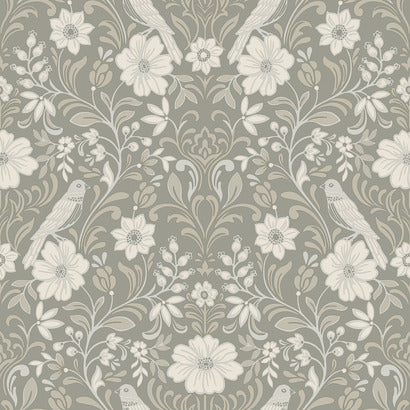 Magnolia Home Colette Grey Wallpaper MF4746