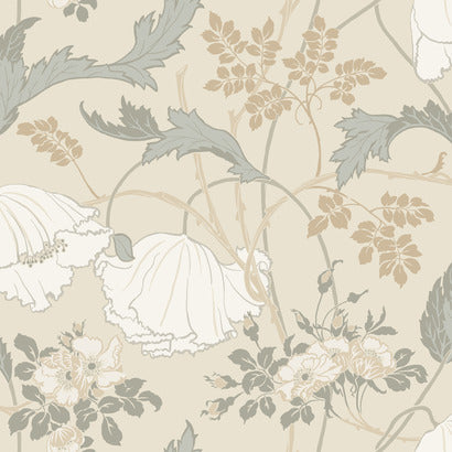 Magnolia Home Gwendolyn Ivory & Grey Wallpaper MF4753