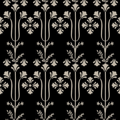 Magnolia Home Lydia Black Wallpaper MF4803