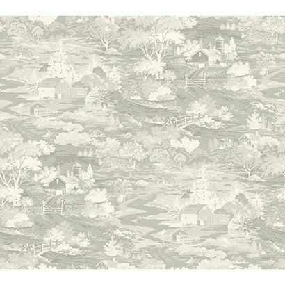 Magnolia Home Homestead Grey & Off White Wallpaper MH1501