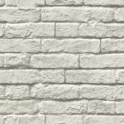 Magnolia Home Brick & Mortar Grey & White Wallpaper MH1556