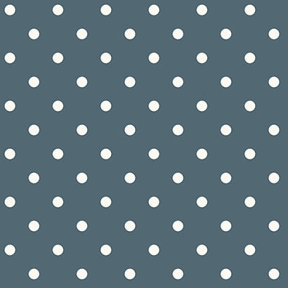 Magnolia Home Dots on Dots White & Blue Wallpaper MH1576