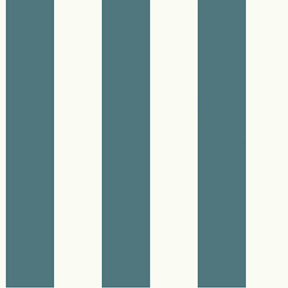 Magnolia Home Awning Stripe Blue & White Wallpaper MH1589