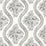 Magnolia Home Coverlet Floral Black & Off White Wallpaper MH1597