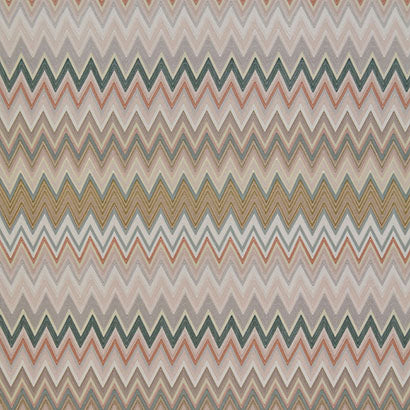 Missoni Zig Zag Multicolore Green Wallpaper MI10065