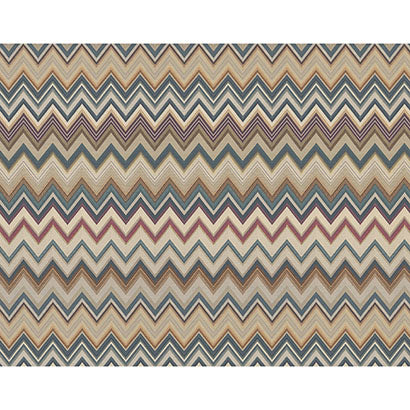 Missoni Happy Zigzag Green & Brown Wallpaper MI10332