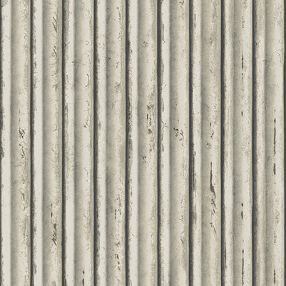 York Weathered Metal Snow Grey Wallpaper MM1716