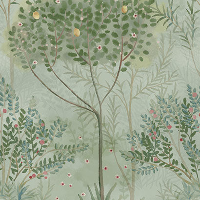 York Orchard Green Wallpaper MN1823