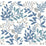 York Eden Retreat White & Blue Wallpaper MN1842