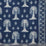 Lisa Fine Mandalay Indigo Fabric Sample MND-01