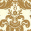 Quadrille Monty Gold Metallic Wallpaper 302166W-M