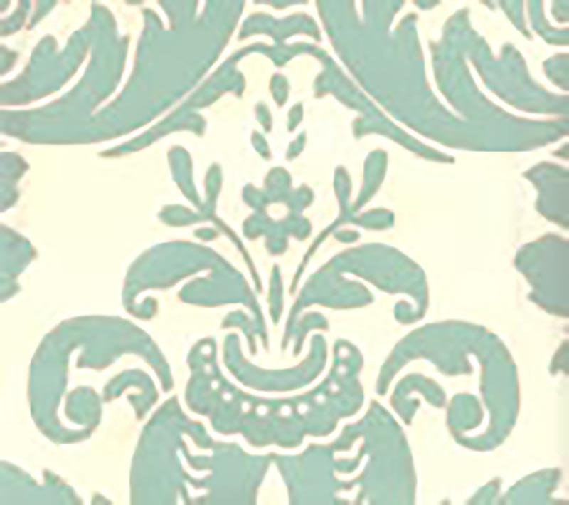 Quadrille Monty French Green Wallpaper 302155W