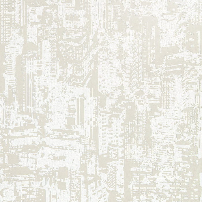 Maya Romanoff Serigraph CityScape Carved Alabaster Wallpaper Sample MR-SPC-1X15