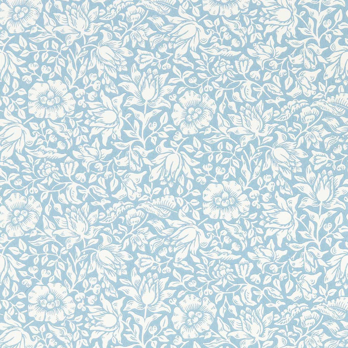 Morris & Co Mallow Powder Blue 217071 Wallpaper Sample MSIM217071