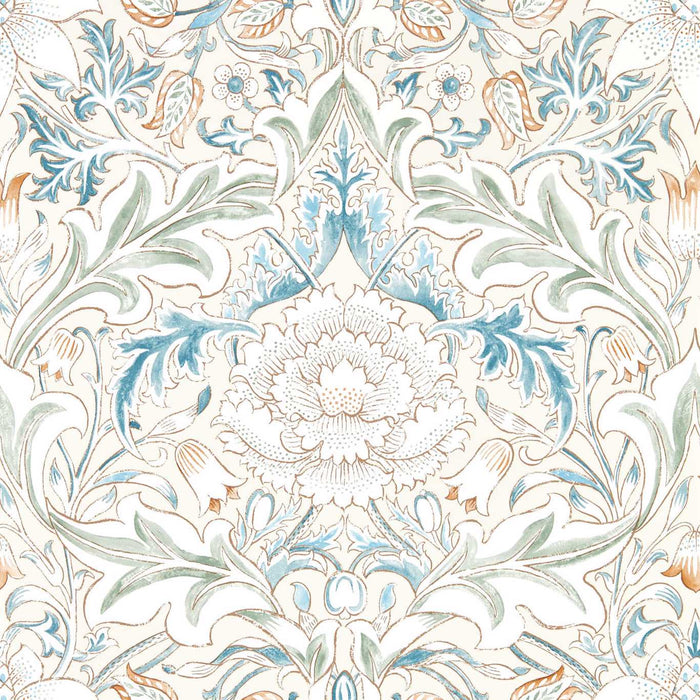 Morris & Co Simply Severn Bayleaf/Annatto 217074 Wallpaper Sample MSIM217074