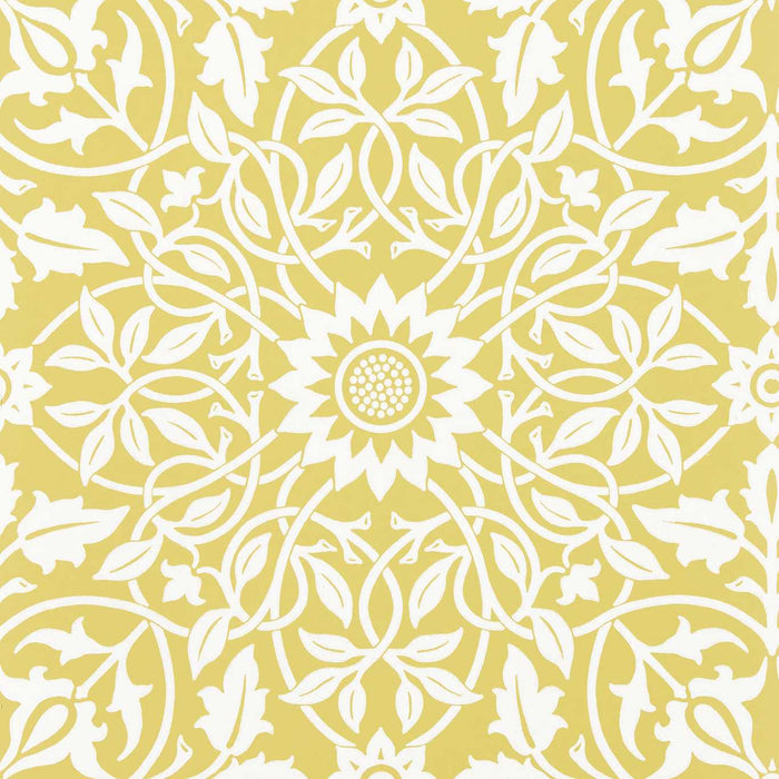 Morris & Co St James Ceiling Sunflower 217078 Wallpaper Sample MSIM217078