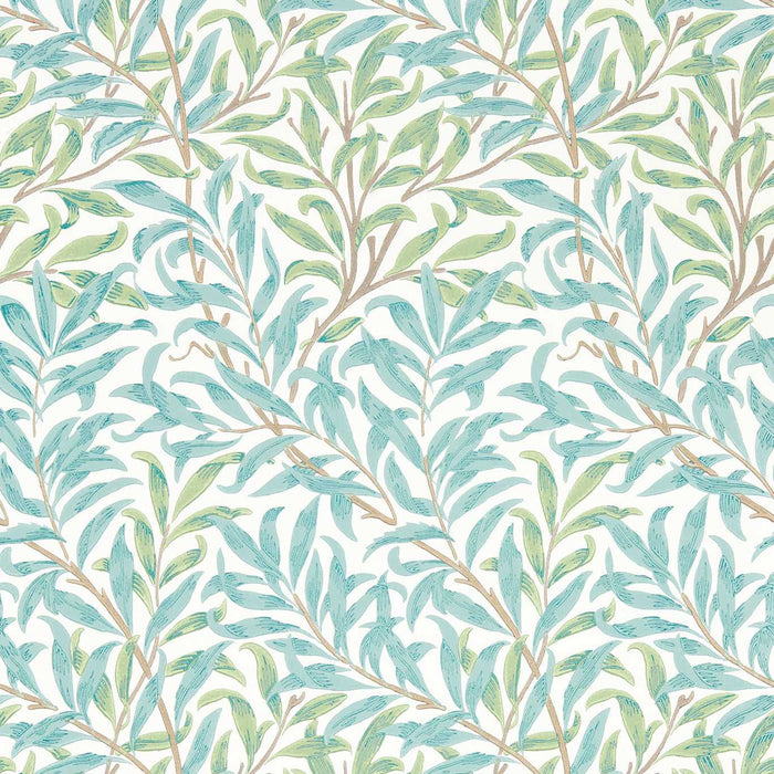 Morris & Co Willow Boughs Willow/Seaglass 217083 Wallpaper Sample MSIM217083