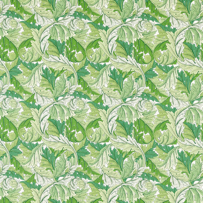 Morris & Co Acanthus Leaf Green 226896 Fabric Sample MSIM226896