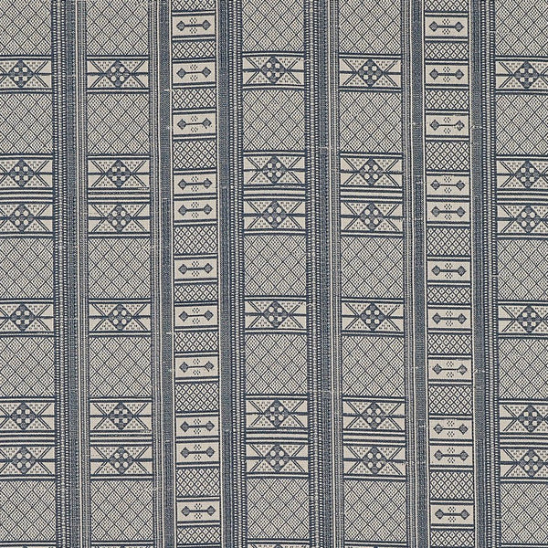 Peter Dunham Masai Indigo On Natural Fabric Sample 131MSA04