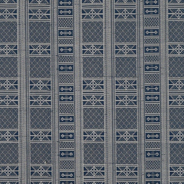 Peter Dunham Masai White On Indigo Fabric Sample 131MSA05