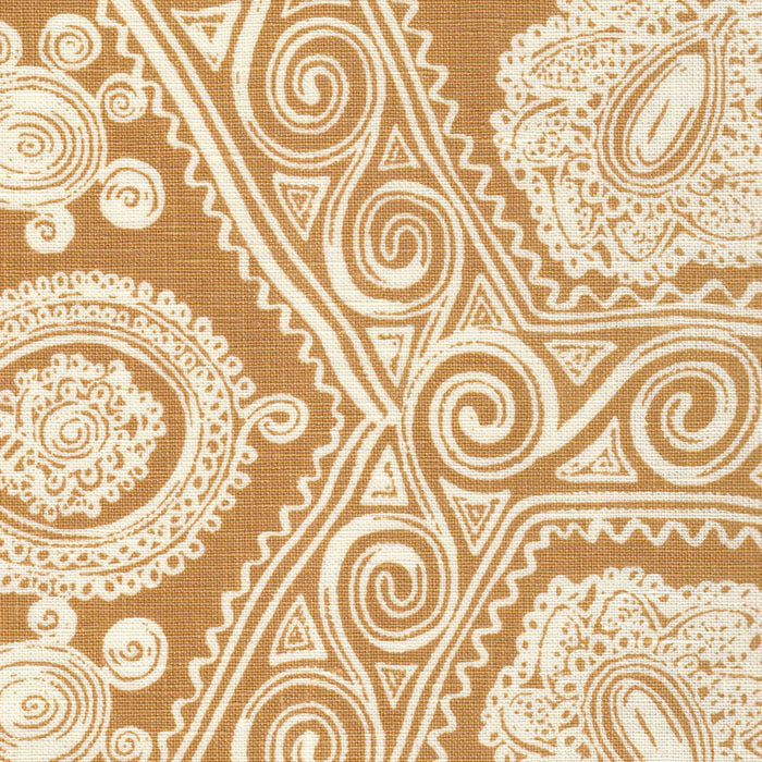 Home Couture Melanie Background Caramel Fabric Sample HC1910B-02